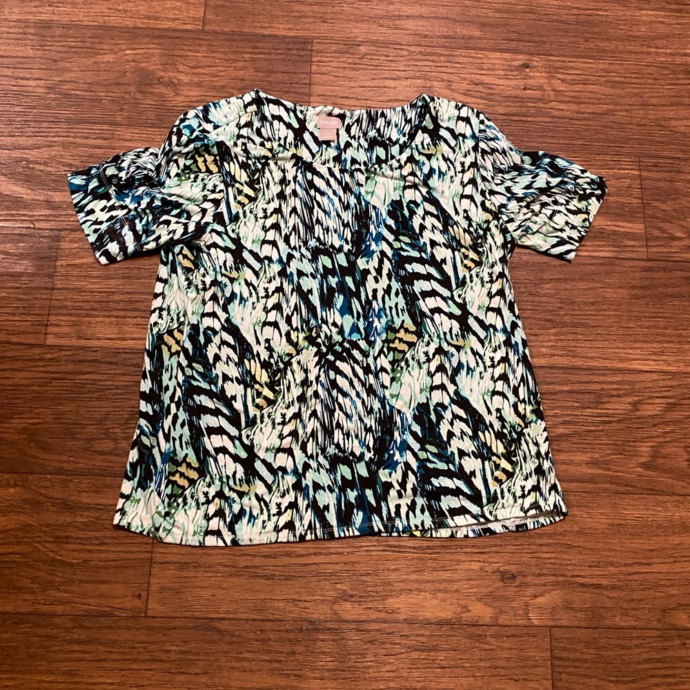 Chico's Multicolor‎ Abstract Blouse